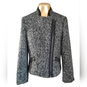 Leyla‎ sz 10 Zip blazer vest tweed jacket